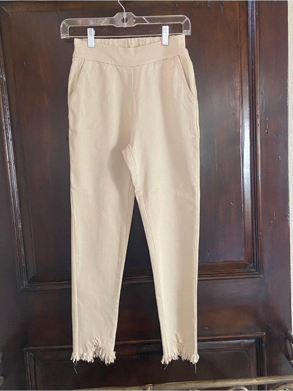 Alberto Makali Raw Chewed Hem Crop Pants